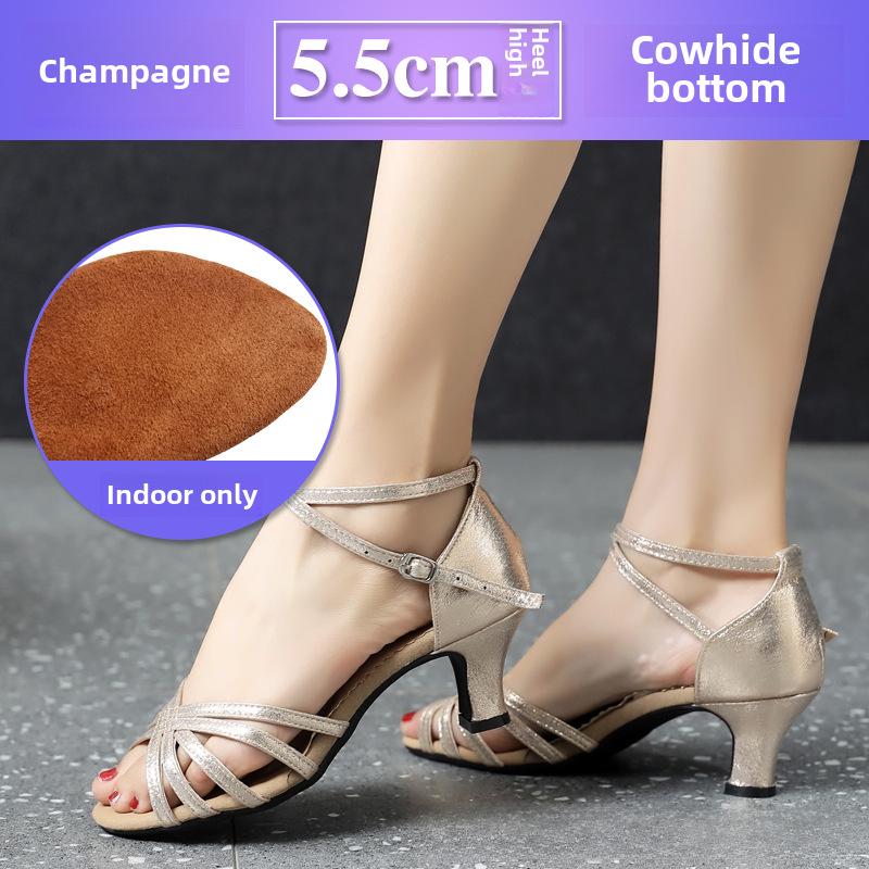 Dámské boty s měkkou podrážkou na latinskoamerické a čtvercové tance pro společenské tancování