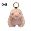 Portachiavi a Forma di Coniglio Ciondolo Coniglio Peluche con Orecchie Lunghe Fascino Bambola Portachiavi Auto Decorazione Borsa Zaino