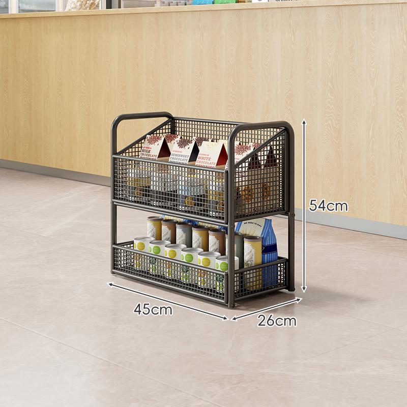 Multi-Layer Display Rack for Snacks, Baby Items, and Stationery in Convenience Stores and Pharmacies