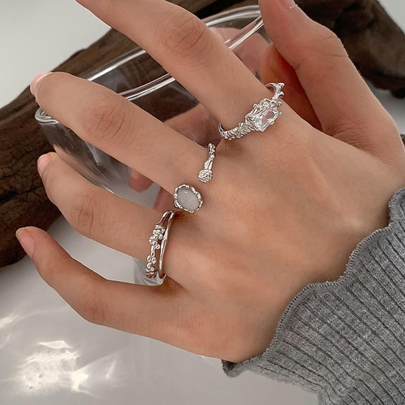 Geometric Stylish Highend Design Zircon Ring For Women Perfect For Fall 2022