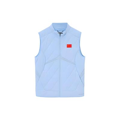 Champion All-Weather Series Solid Color Zip-Up Stand Collar Sleeveless Vest Men Vests Asiad-Blue 152340917-2