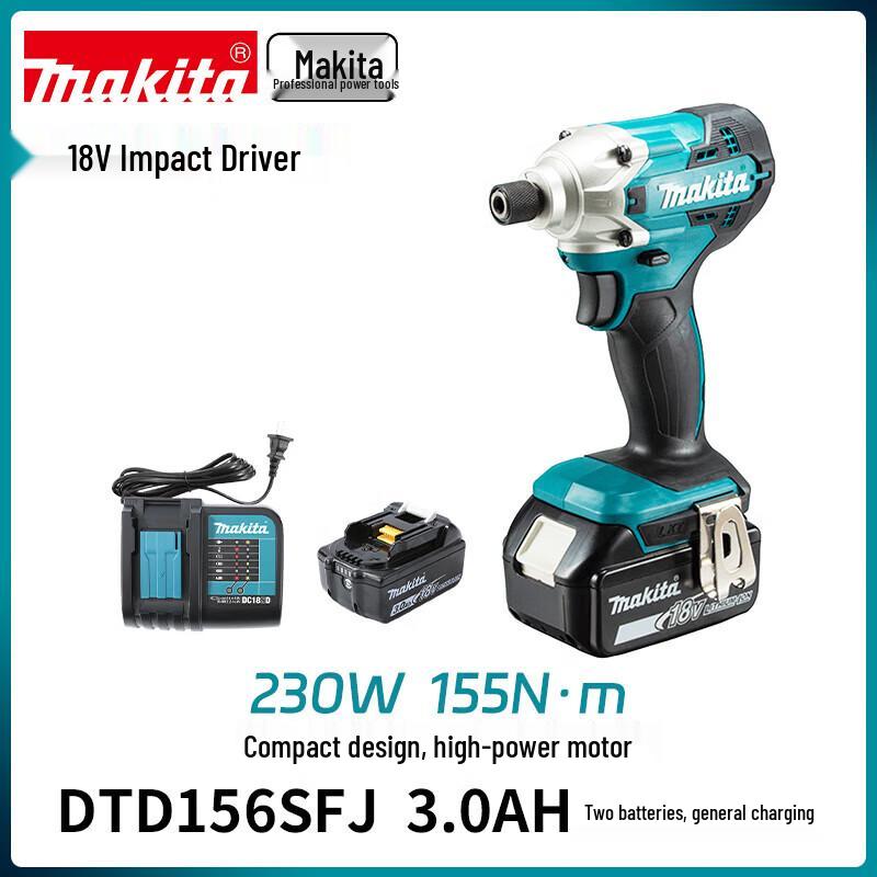 

Makita 18V Cordless Impact Driver Kit CN plug (adapter included)