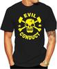 Evil Conduct Men T Shirt Oi Punk Streetpunk Skull Mens Shirts Short Sleeve Trend Clothing