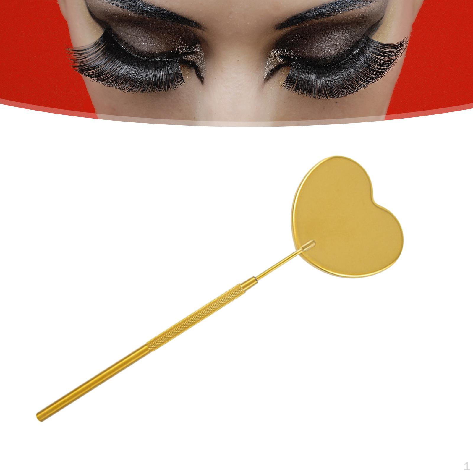 

Heart Shape Eyelash Mirror, Detachable Eye lash Extension Mirror for Accessories Aureate E