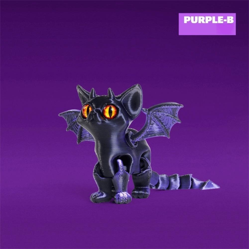 

Кошки Демон Ангел 3D-печатные Кошки Многосуставные Подвижные Миниатюры Коллекционер Любители Кошек Demon purple B
