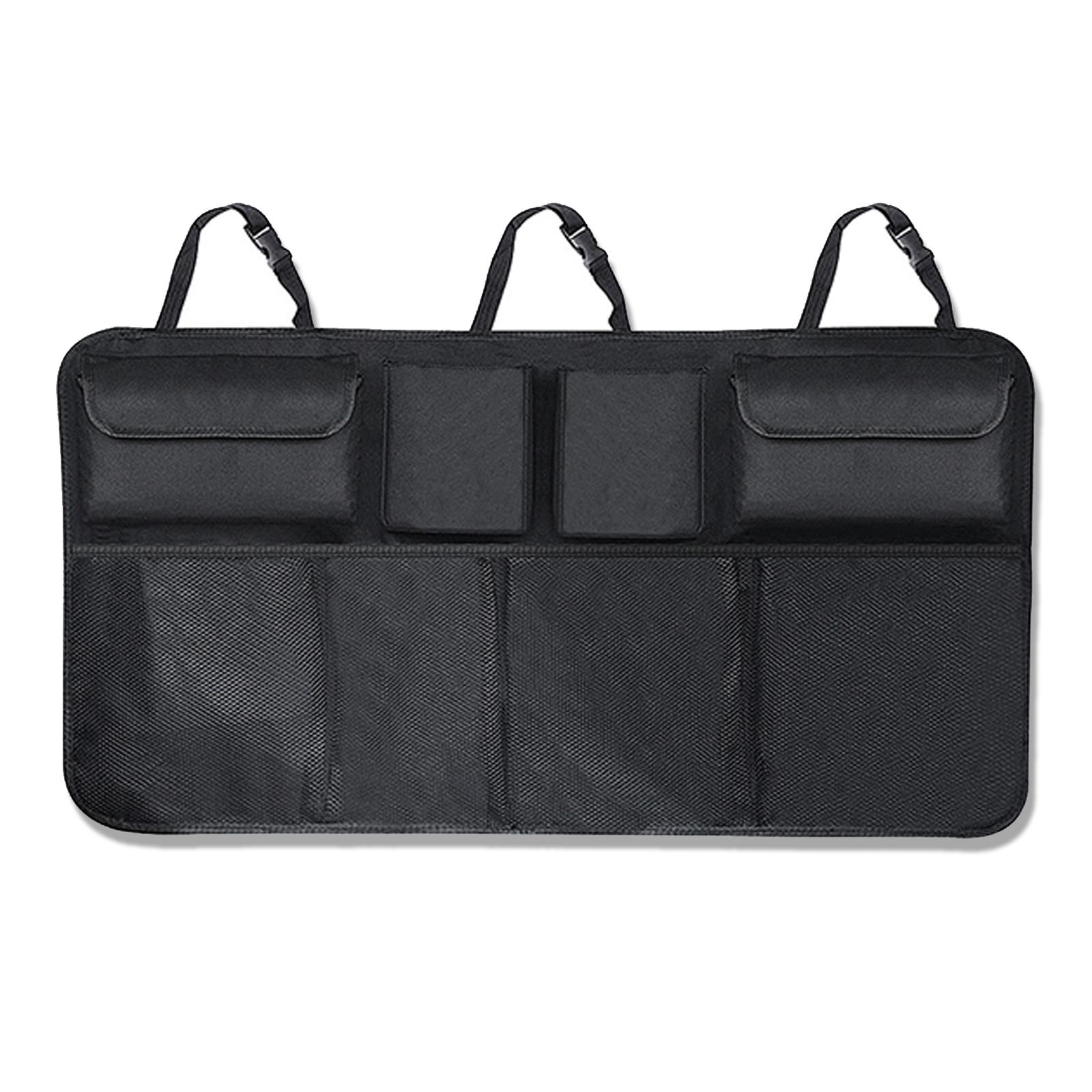 

Авто-органайзер на заднее сиденье багажника, сумка для хранения с несколькими карманами, водонепроницаемая ткань Оксфорд на заднее сиденье, универсальные регулируемые автомобильные аксессуары