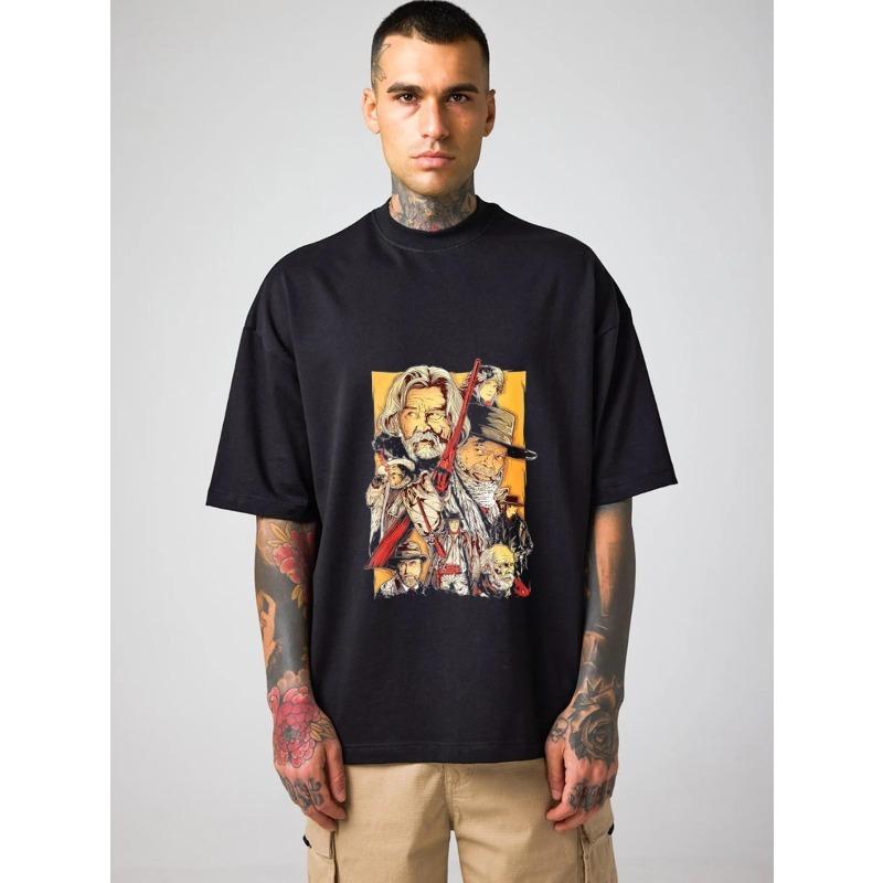 

Oversized T-Shirt White Star Wars Characters Print Casual Streetwear Unisex Top for Men and Women Daily Wear Outfit Fashion Statement Piece XXXXL чёрный