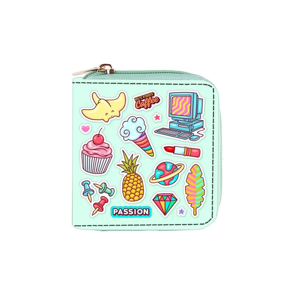 

Новый мультяшный кошелек-маленький кошелек на короткой молнии с единорогом