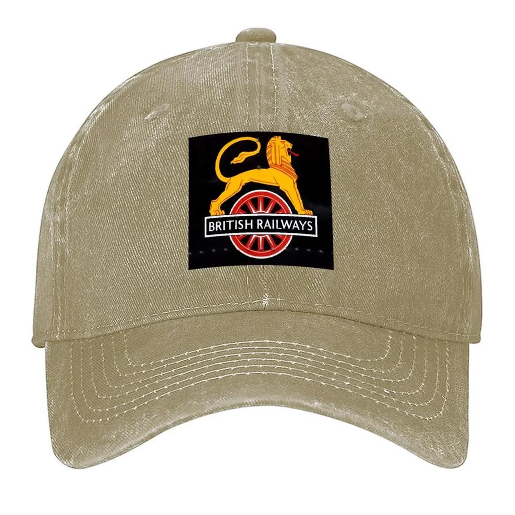 New British Railways Lion logo Baseball Cap designer cap derby hat Hat Beach Christmas Hat Golf Wear Unisex Womens