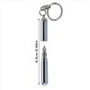 Silvery Retractable Mini Pen - Stainless Steel Keychain Pen, Ballpoint Pens, Gift for Birthday, Christmas