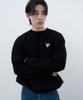 Deomati Mati Heart Wappen Round Knit - Black