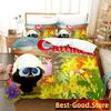 Cute Calimero Bedding Set Single Twin for Full Queen King Size Bed Set Aldult Kid Bedroom soft Duvetcover Sets Kawaii Bed