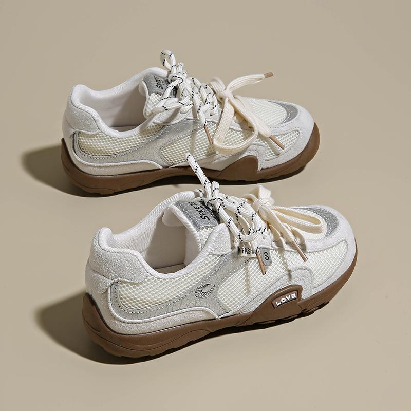 Fashion CRLAYDK Cloud Sneakers for Women Lace Up Trendy Shoes Mesh Outdoor Walking Casual Tennis Ladies Sport Anti Slip Trainers