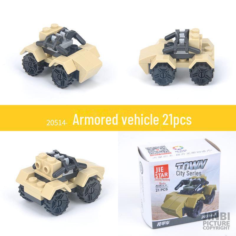 DIY Children's Building Blocks: Military, Construction, Aircraft & Fire Truck Set