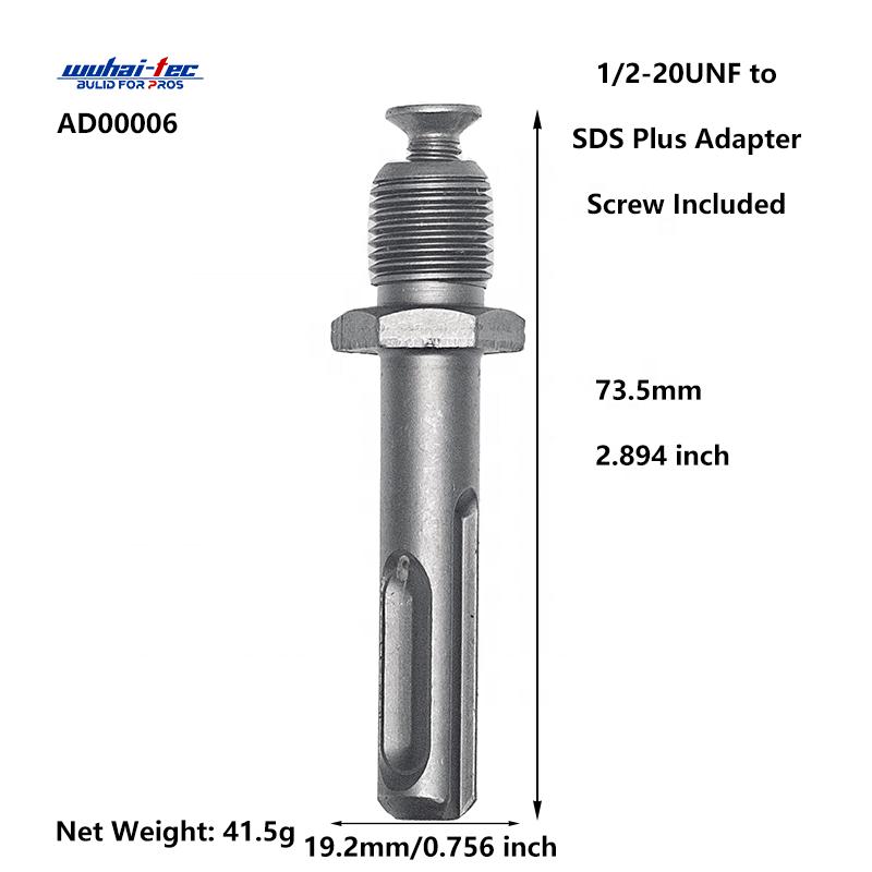 1/2 Chuck Adapter for SDS Plus Hammer Drill Power Tool Spare Parts
