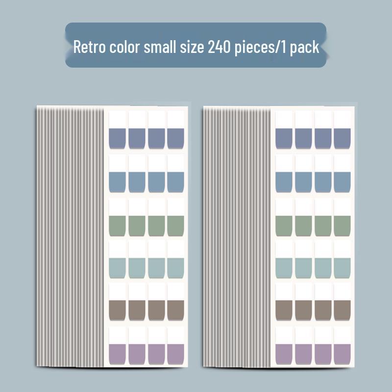 Разноцветные Прозрачные Индексные Закладки и Стикеры-Заметки для Студентов