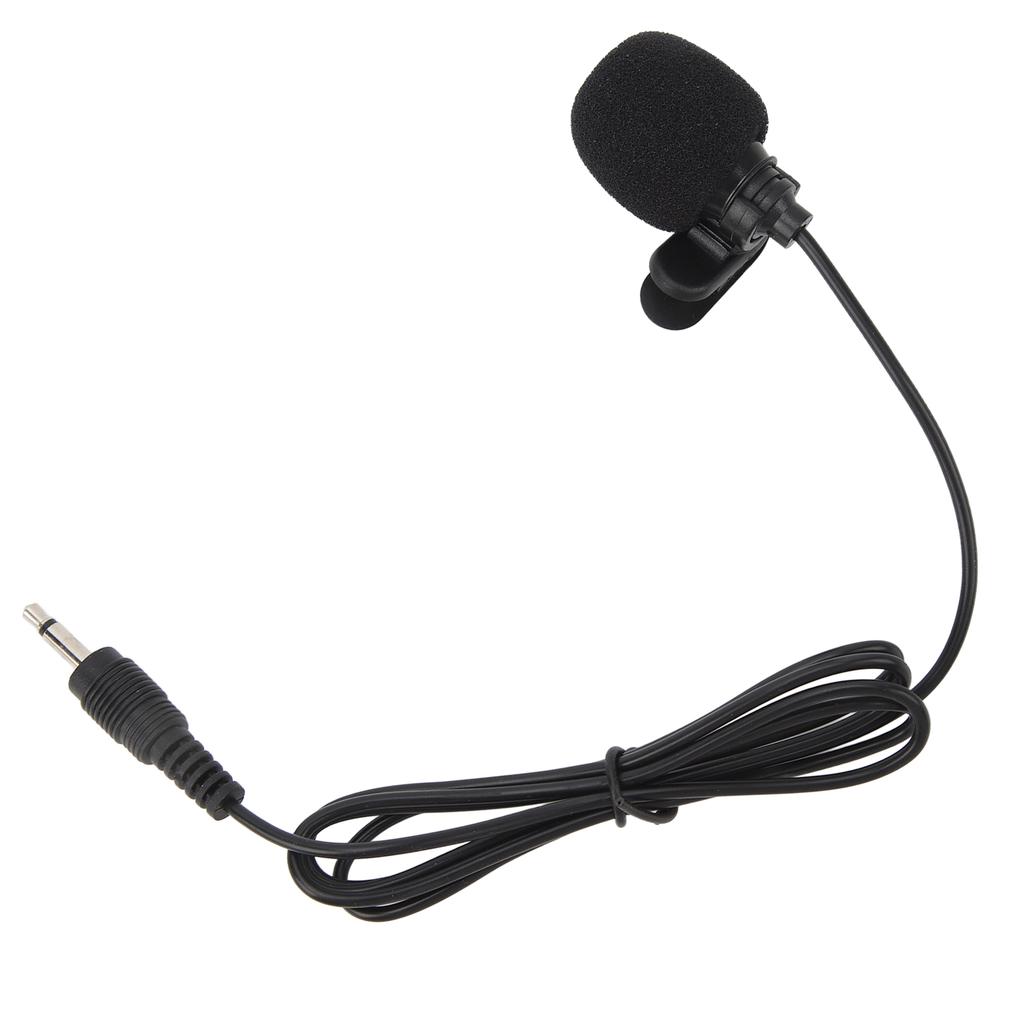 Wired Lavalier Lapel Clip On Microphone Noise Reduction Mini Portable Omnidirectional Condenser Microphone for