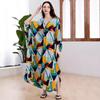 Plus Size Geometric Print Rayon Beach Cover-Up Dress