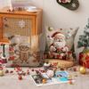 Cartoon Snowman Printed Pillow Cover Christmas Decoration Cookie Man Cute Cushion Living Room Sofa Cushion Cover
