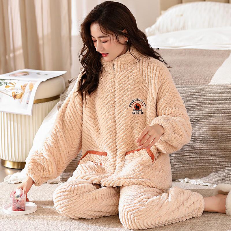 Теплый пижамный комплект из кораллового флиса