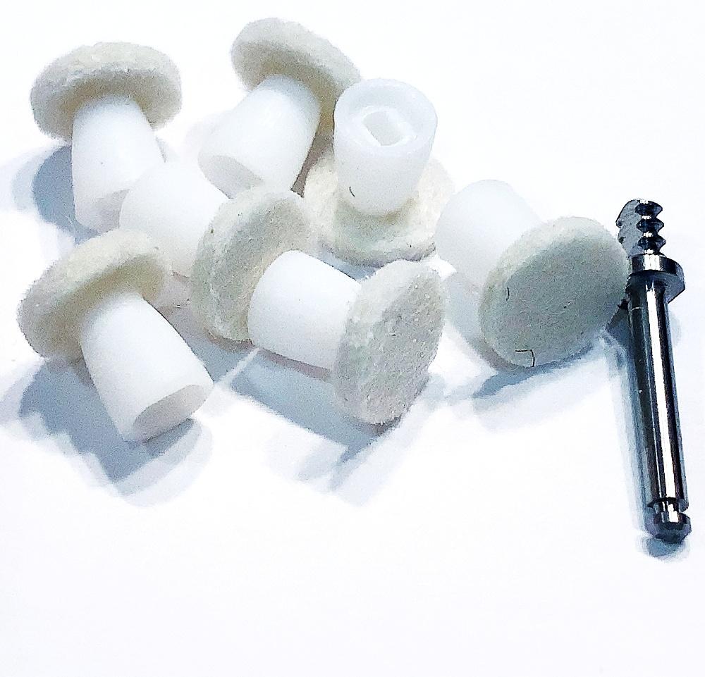 50pcs/box Dental High Gloss Composite Polishing Disc Kit White Polishing disc Paste-Impregnated Composite Finishing Mandrel