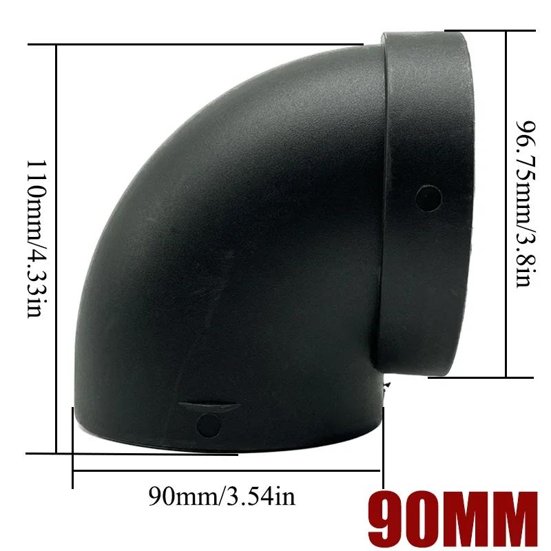 6X 42/60/75/90mm Plastic L-Shaped Air Pipe Elbow Outlet Connector For Webasto Eberspaecher Diesel Parking Car Heater Accessories