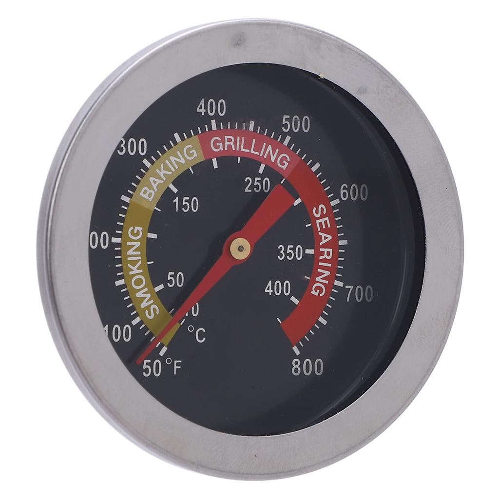 52mm Grilltemperaturmätare 50-800 Fahrenheit Mätområde Rostfritt stål BBQ Analog Temperaturmätare