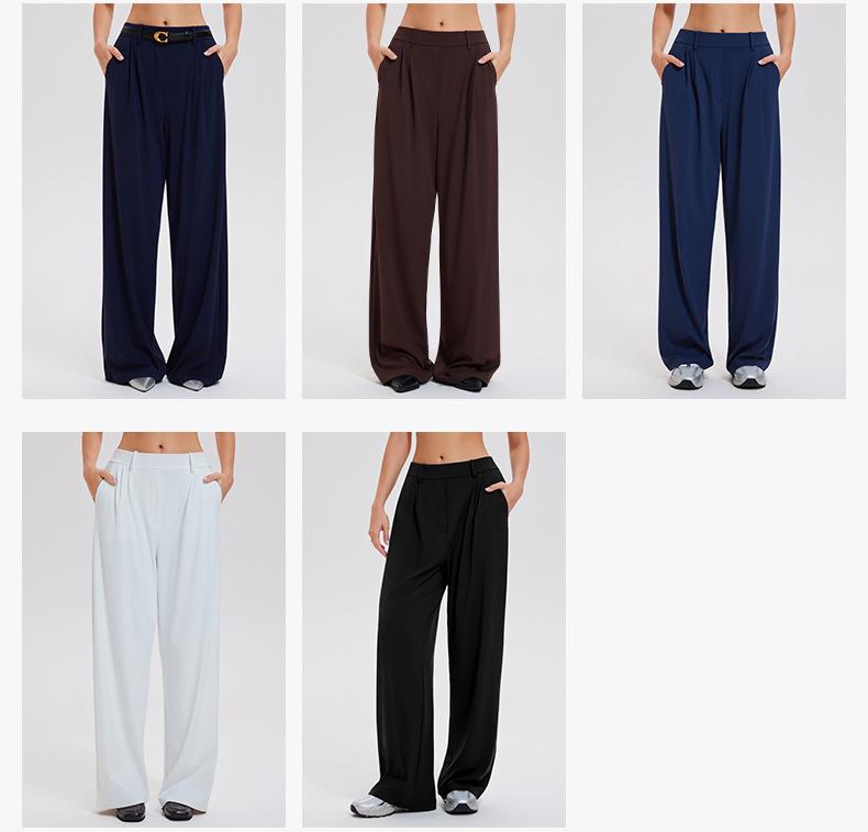 Women's Fashionable Wide-Leg Yoga Pants - Breathable, Loose, Slimming Trousers