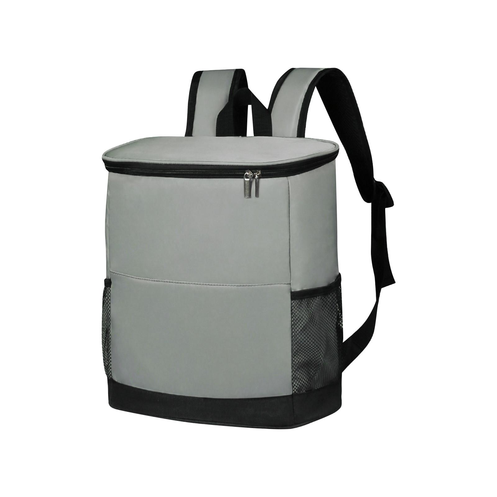 Cooler Backpack Insulated Portable Waterproof Insulation Bag Rucksack Leakproof Backpack Cooler Cooler Bag for Men Women Fishing One Size серый