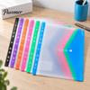 Waterproof Storage Pouch Clear Document Bags, A4 Letter Size File Folders with 11 Visible Bag Holes, Bags for Office And School Durable Protector