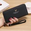 Women Fashion Zipper Wallets Purse Pu Leather Long Phone Clutch Bags CLE