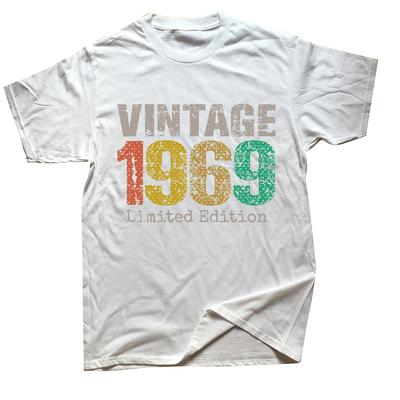 55 Jahre Alt Geschenke Vintage 1969 Limited Edition 55. Geburtstag T-Shirt Tee Tops Rundhals Mode T-Shirt Kleidung Lässige T-Shirts