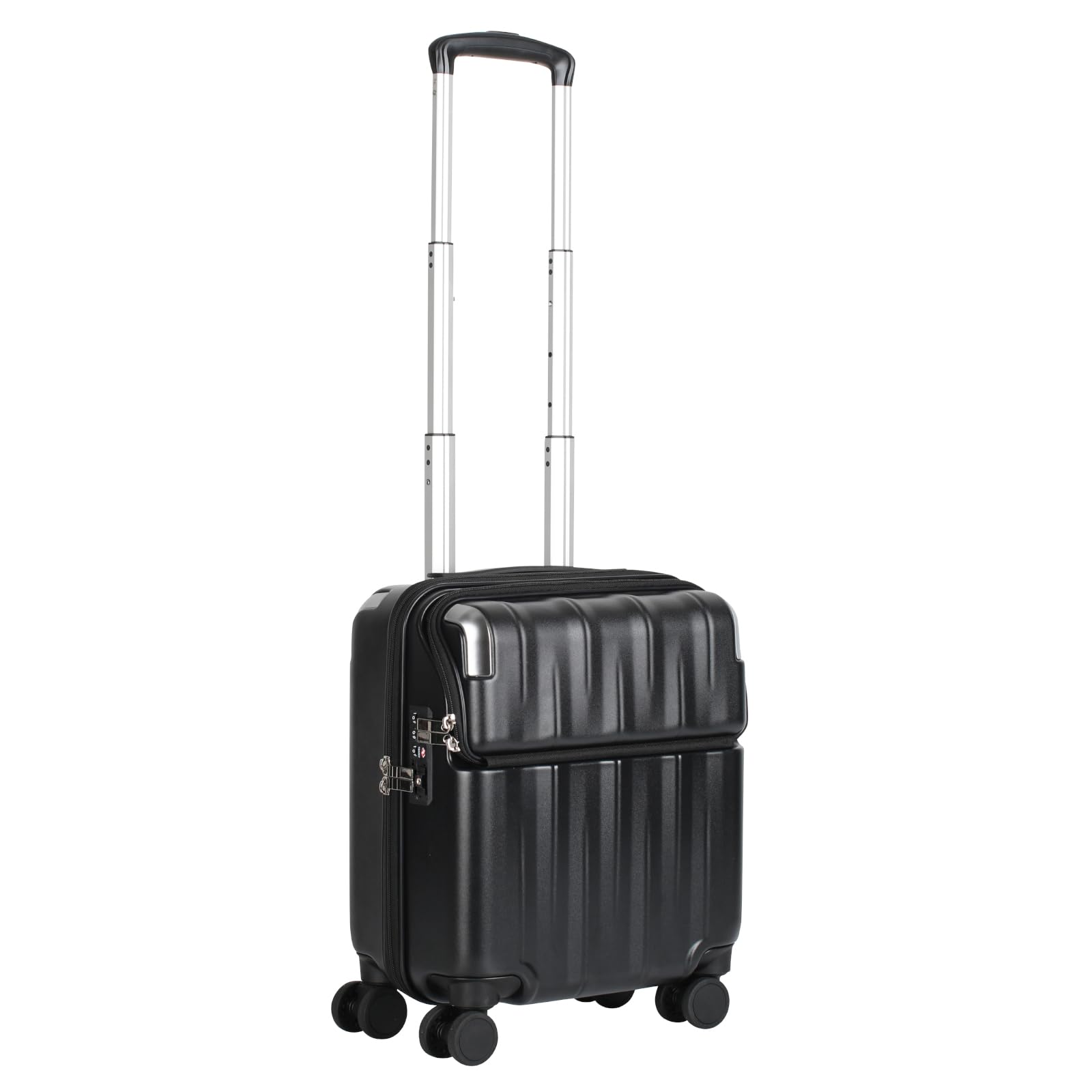 

Travelist Carry-on Case, Zipper Top Opening, with Brake and Rest, 23L, Black