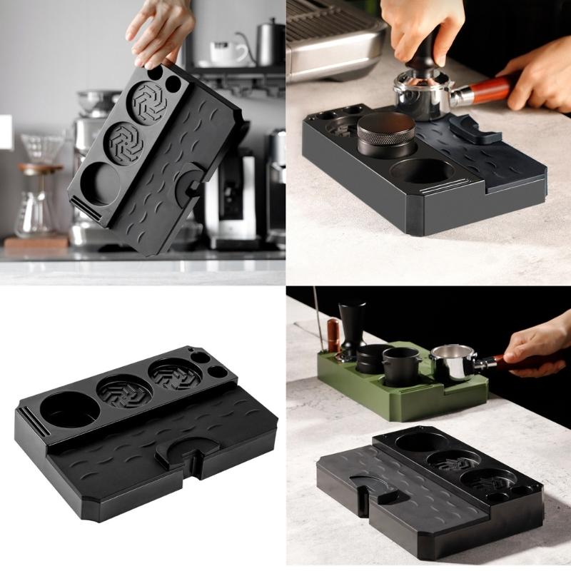 Coffee Tamper Station Plastic Coffee Tool Holder Coffee Tamper Station ABS Texture Present for Coffee Enthusiasts