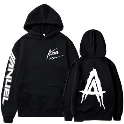 Unisex trend ny Anuel AA mønster printet hoodie Sweatshirt Par Ægte Hasta La Muerte street hip-hop populær sports hoodie