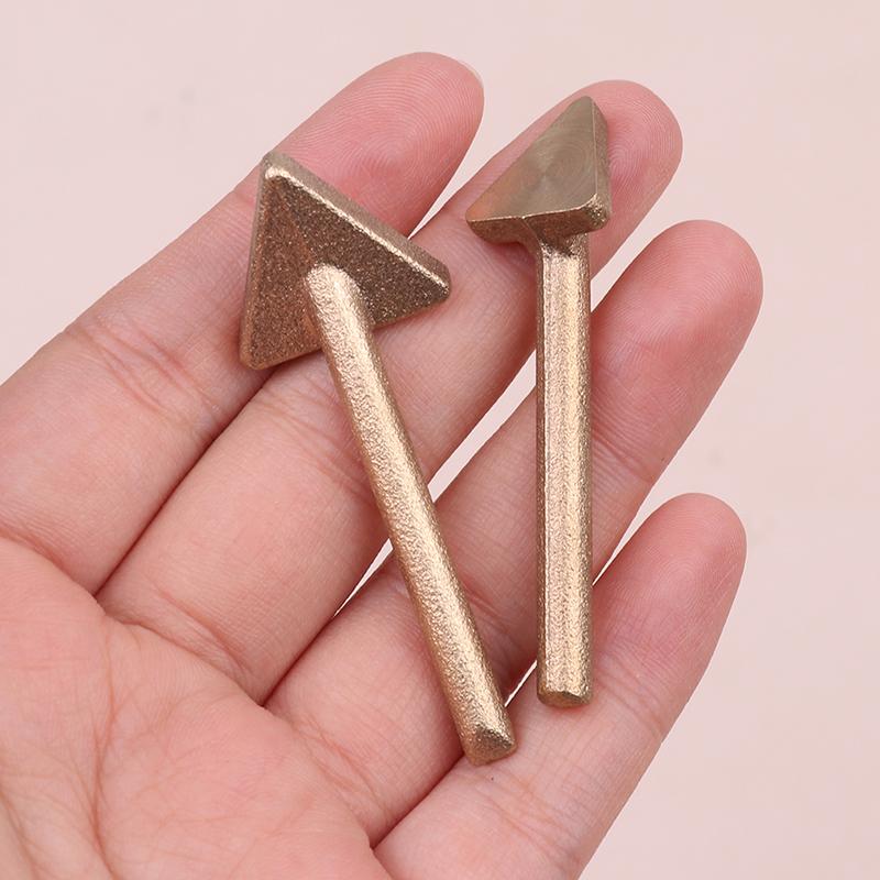 1Pcs Reparatur Dreieckige Kupfer Glättung Leder Floß Reparatur Falten Bügeln Eisen