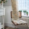 Curtains Finished Flower Print Fringe Small Window Kitchen Valance Cotton Linen Semi-blackout Living Room Bedroom Bay Window