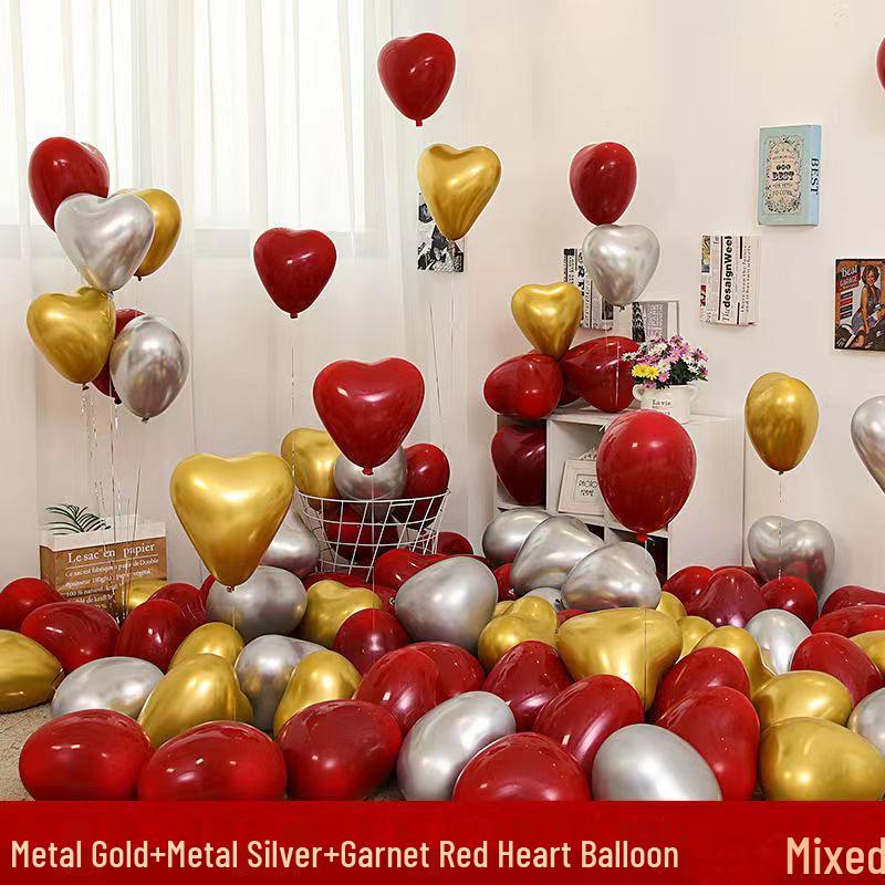 Herzförmige Ballons: Perfekt für Hochzeiten, Valentinstag, Heiratsanträge, Verlobungen und Geburtstagsdekorationen