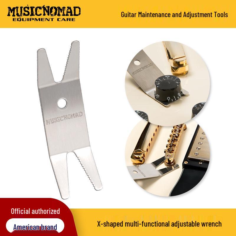 MusicNomad MN224 X-Shaped Electric Guitar Bridge & Nut Adjustment Wrench