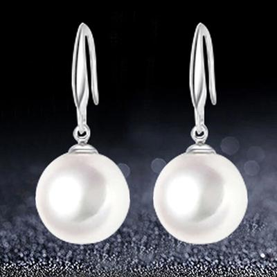Dangle Earring Elegant Exquisite Ornament Simple Faux Pearl Eardrop for Daily Life