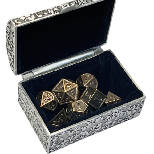 Sedna's Magic DND Tabletop Game Dice Set of 7, Dungeons & Dragons Dice, 5 Sacred Cubes (Platonic Solids) and a 10-Sided Dice [D&D Compatible] | Heavy-