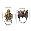 Whimsical Halloween Bat Knocker Gothic Wall Art Resin Statue Wall & Door Frame Decorative Ornament Home & Outdoor Decoration