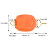 5PCS Fishing Line Stopper Baitcasting Reel Fishing Line Clip Holder Buckle Keeper Fishing AccessoriesOrange