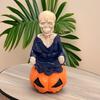 Moving Head Ghost Skeleton Ornament Resin Pumpkins Skeleton Figurines  Micro Landscape Ornaments