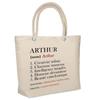 Beach Bag - PLANETEE - Arthur Définition - Natural Cotton - Large Capacity - Printed In France