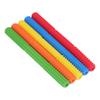5Pcs Baby Teething Tubes Toy Silicone Bite Resistant 5 Colors Baby Chew Straw for Infants Toddler