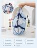 Large Capacity Mesh Toiletry Bag with Multi Pockets for Travel and Beach