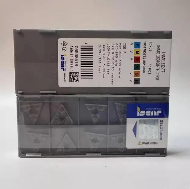 ISCAR / TNMG160408-TF IC908 /Industrial indexable Carbide Inserts 10 PCS
