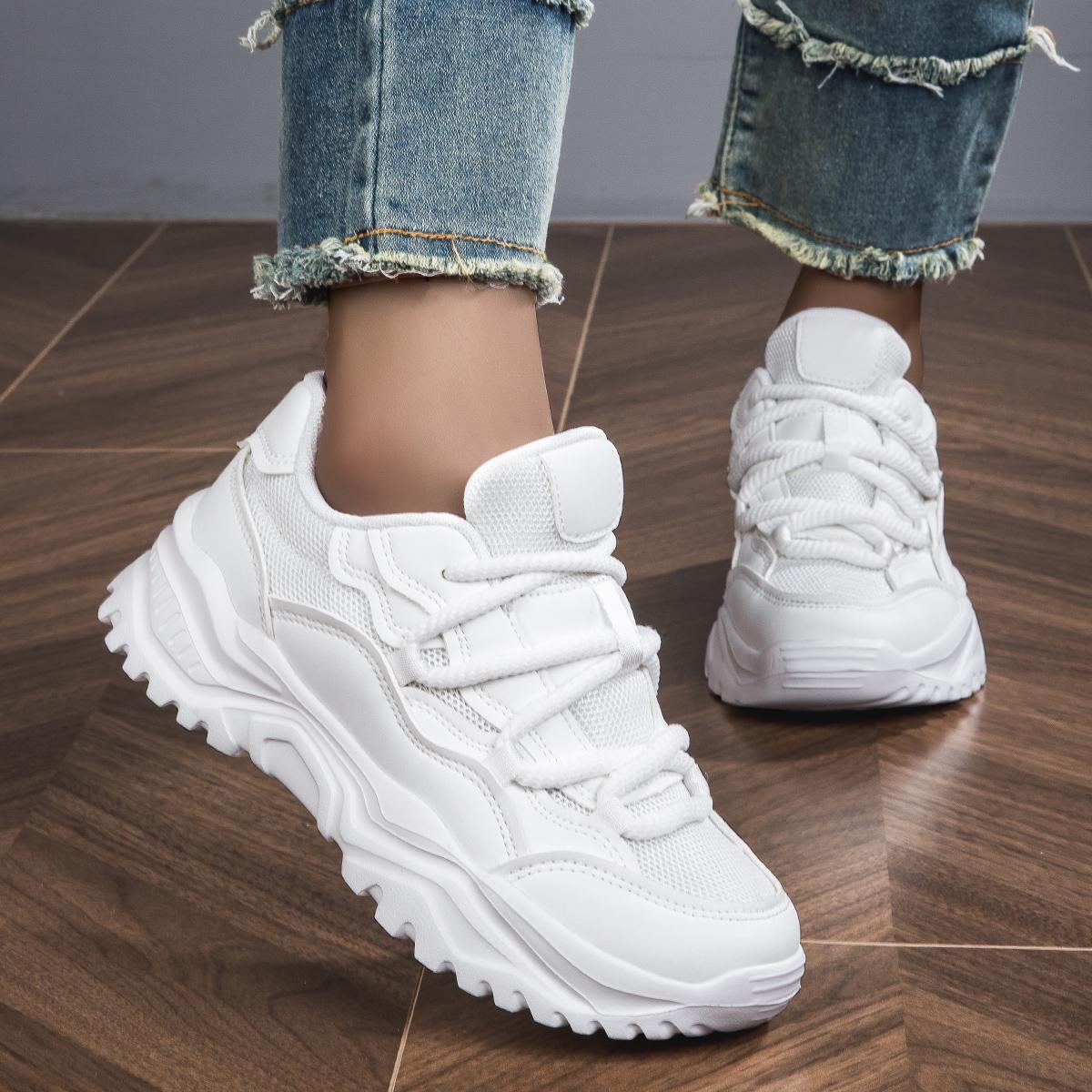 

Белые туфли на платформе для отдыха, женские кроссовки, женские кроссовки 40 белый