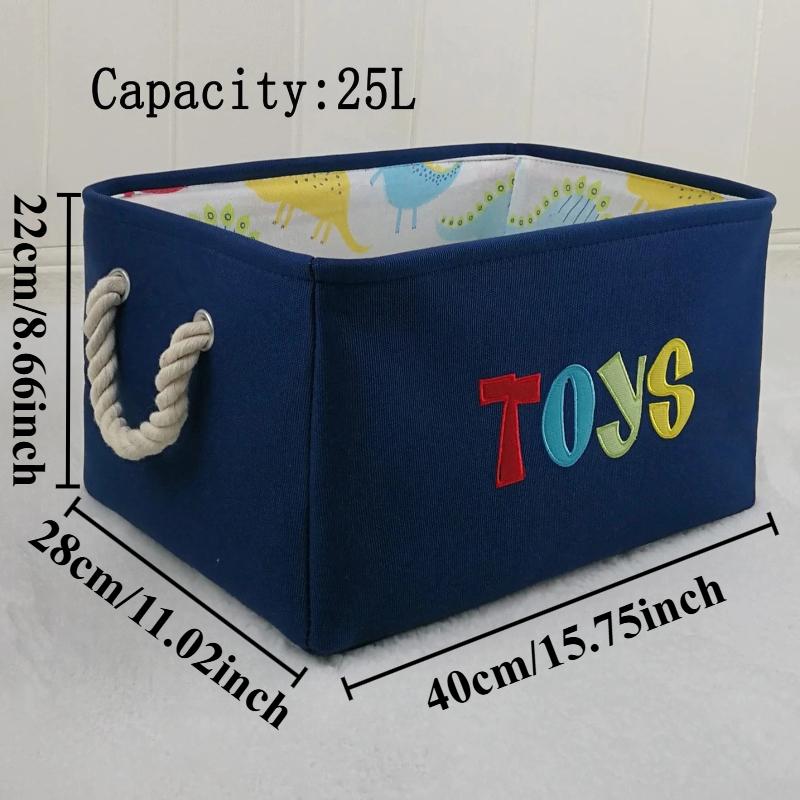 Bins Storage Nursery Hamper Canvas Laundry Basket Foldable Large Storage Baskets For Kids Boys Girls Toys Office Bedroom Clothes